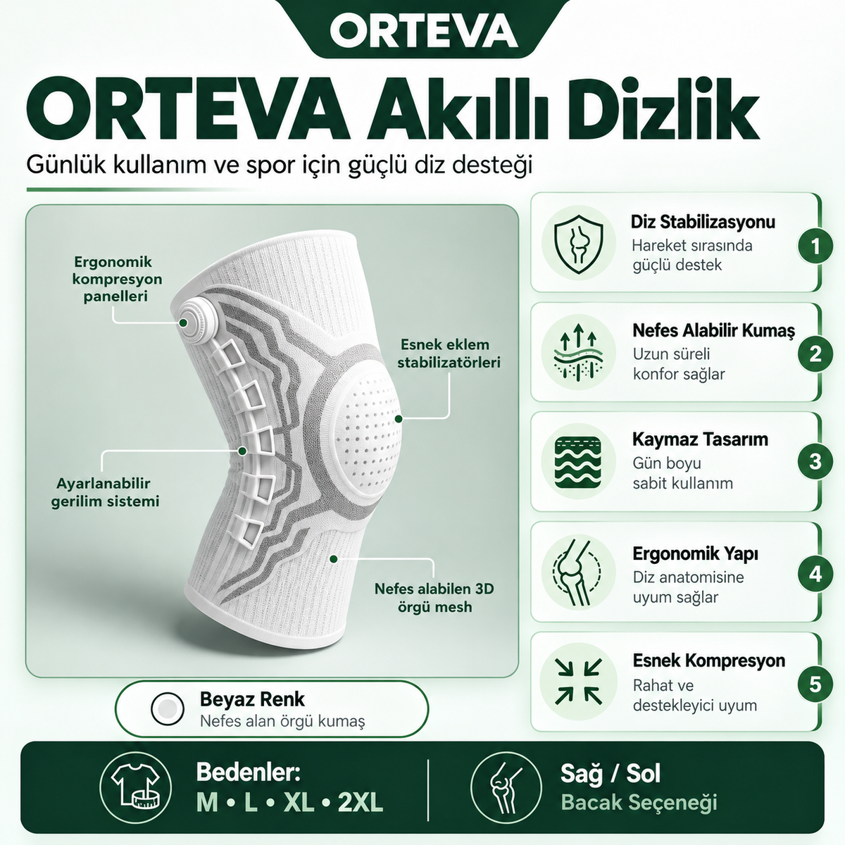 ORTEVA Akıllı Diz Desteği